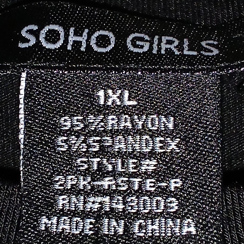 SOHO GIRLS Black Top 1XL